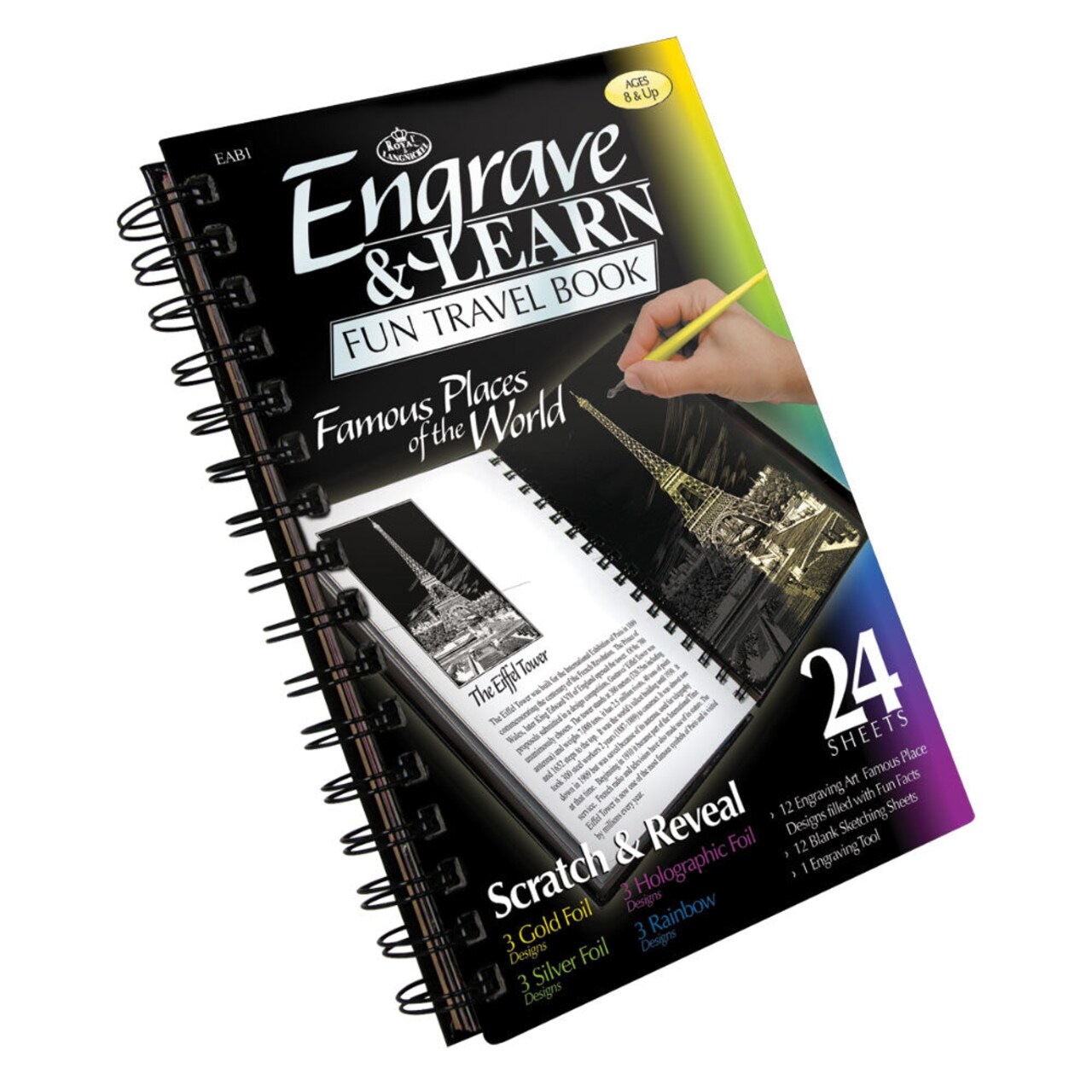 EAB-1 | Engraving Art™ Famous Places of the World Fun Travel Book